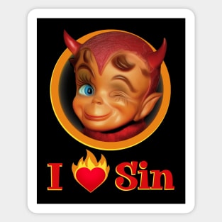 I Heart Sin Sticker